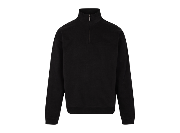 Chow Half-zip Black XXL Vintage wash half-zip sweat 