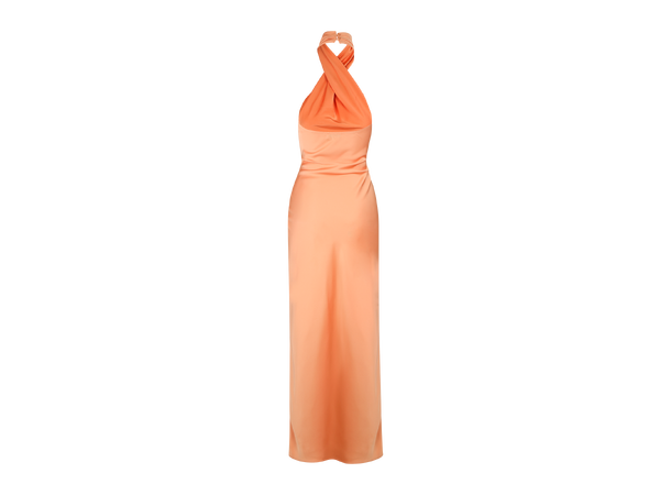 Dolores Dress Nectarine M Halter-neck maxi dress 