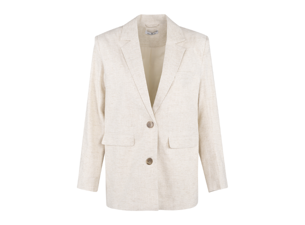 Esparanza Blazer Light Sand S Oversized linen blazer 