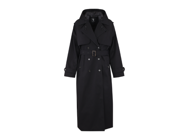 Fadoua Trench coat Black M Technical long trench coat 