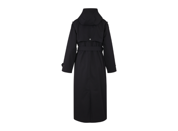 Fadoua Trench coat Black M Technical long trench coat 