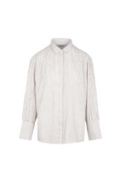 Fanaka Shirt Striped shirt with gathers