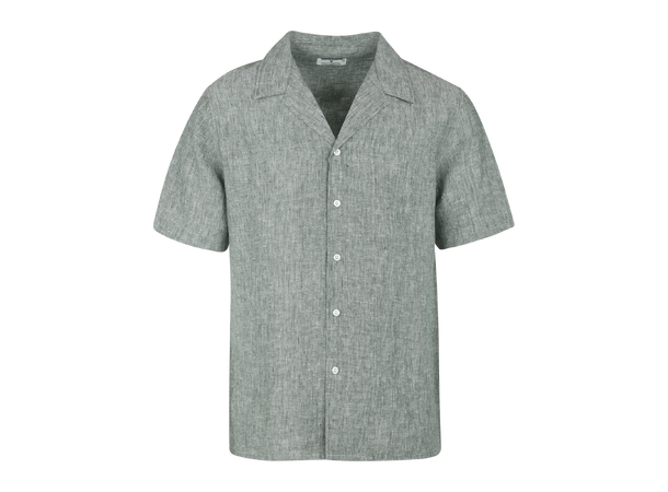 Giuseppe SS Shirt Olive XXL Camp collar SS linen shirt 