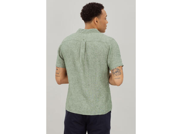 Giuseppe SS Shirt Olive XXL Camp collar SS linen shirt 