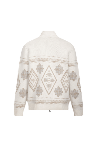 Herbie Cardigan Chunky merino pattern cardigan