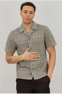 Hubert SS Shirt Cotton structure SS shirt
