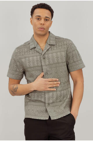 Hubert SS Shirt Cotton structure SS shirt