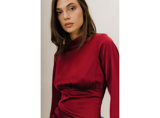 Isabel Dress Burgundy M Satin party dress 