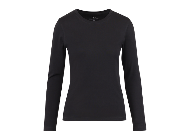 Linn LS Top Black S Organic LS crewneck 
