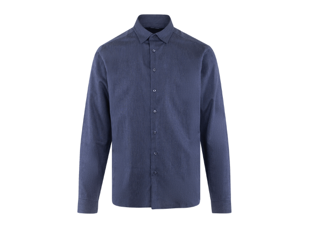 Ludde Shirt Navy S Oxford Lyocell shirt 
