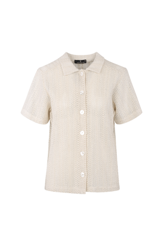 Melissa SS Shirt Loose crochet look SS shirt