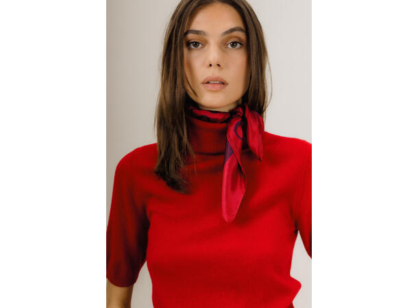 Palma Silk Scarf Merlot One Size Silk Scarf 