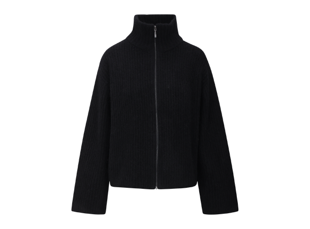 Pandora Cardigan Black M Mohair zip wool cardigan 