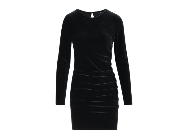 Raja Dress Black M Short velour dress 