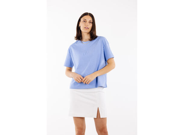 Sanna Tee Vista Blue M Basic heavy cotton t-shirt 