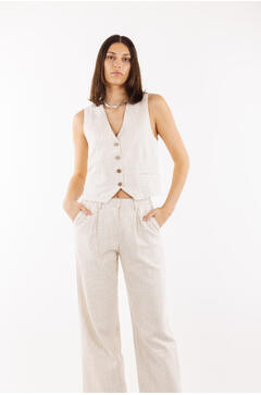 Selena Waistcoat Linen waistcoat