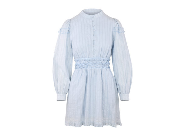 Selene Dress Light Blue S Ruffle cotton dress 