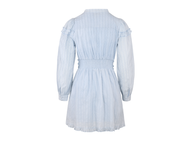 Selene Dress Light Blue S Ruffle cotton dress 