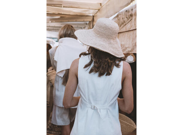 Simmy Waistcoat White XL Long linen waistcoat 
