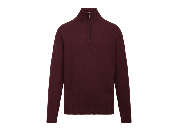 Tommi Half-zip Fudge L Lambswool half-zip sweater 