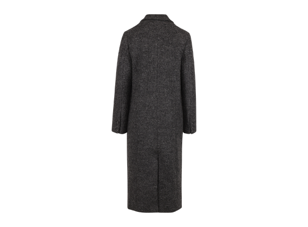 Xandra Coat Charcoal S Boiled wool coat 