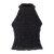 Bloom Top Black L Crochet halter-neck 
