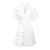 Makayla Dress Blue M Embroidery poplin dress 