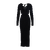 Augustina Dress Black M Cut-out maxi dress 