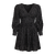 Kaylee Dress Black S Short jacquard dress 