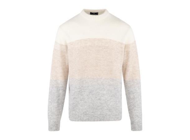 Ajani Sweater Sand multi L Alpaca stripe sweater 