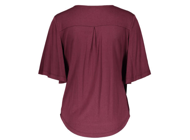 Anette T-shirt Winetasting S Viscose jersey wrap top 
