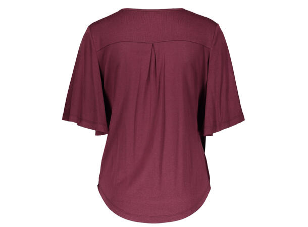 Anette T-shirt Winetasting S Viscose jersey wrap top