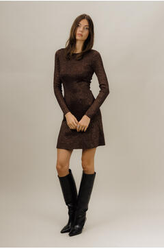 Arya Dress Lurex knit dress