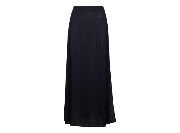 Bekky Skirt Navy S Linen/Viscose maxi skirt 