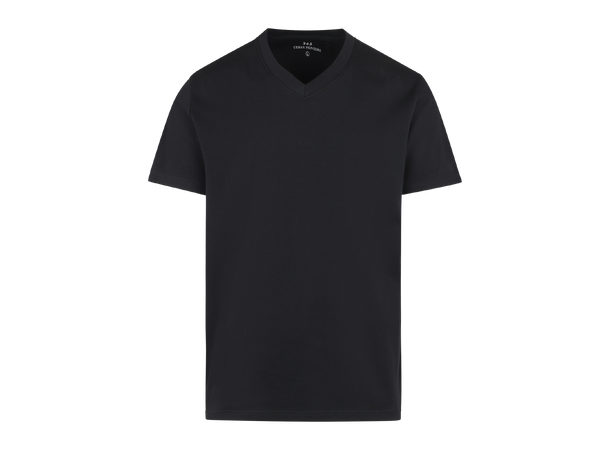 Bruno V-neck Tee Black M Organic cotton V-neck t-shirt 