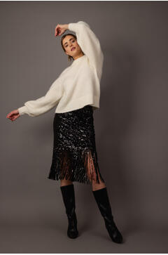 Dixi Skirt Party sequins midi skirt