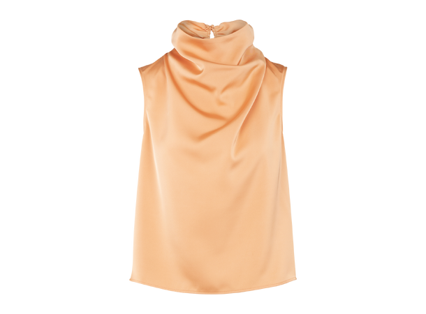 Ellinor Top Nectarine S Satin watefall top 