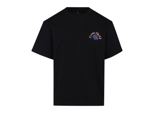 Enea Tee Black Ocean Child L Graphic print tee 