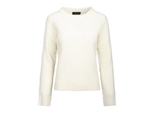 Ethel Sweater Cream M Merino cable sweater 