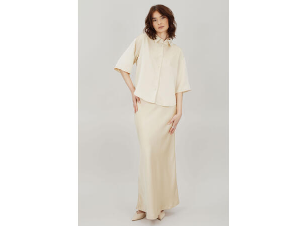 Gamma Skirt Champagne XL Maxi satin slip skirt 