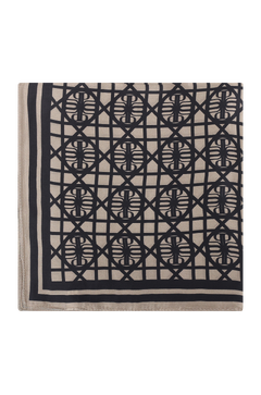 Havana Silk Scarf Round emblem silk scarf