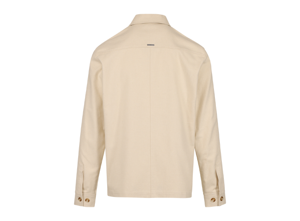 Isku Overshirt Cream M Cotton flannel overshirt 