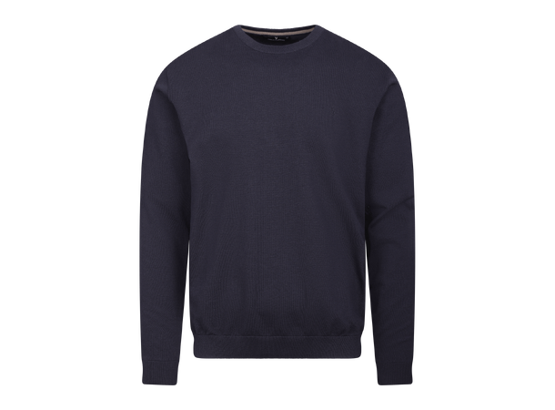 Jake Sweater Dark Navy M Basic knit sweater 
