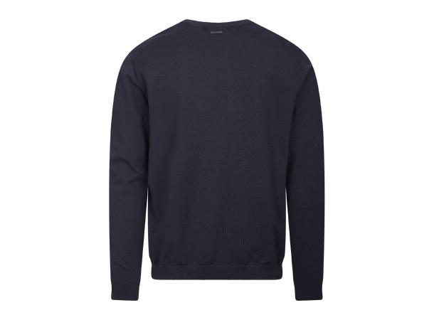 Jake Sweater Dark Navy M Basic knit sweater 