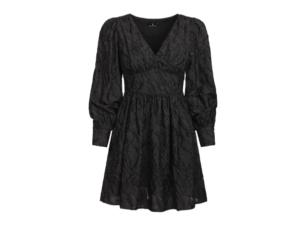 Kaylee Dress Black S Short jacquard dress 