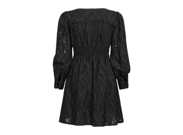Kaylee Dress Black S Short jacquard dress 