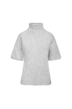 Leah SS Turtleneck Short sleeved alpaca turtleneck