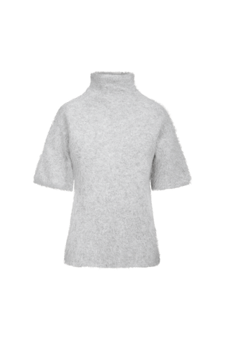 Leah SS Turtleneck Short sleeved alpaca turtleneck