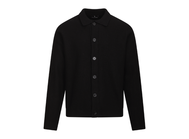 Lloyd Cardigan Black M Merino boiled wool cardigan 