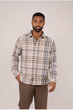Made Shirt Check wool shirt
